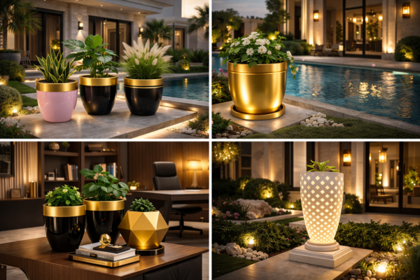 Premium Fiberglass Planter Collection